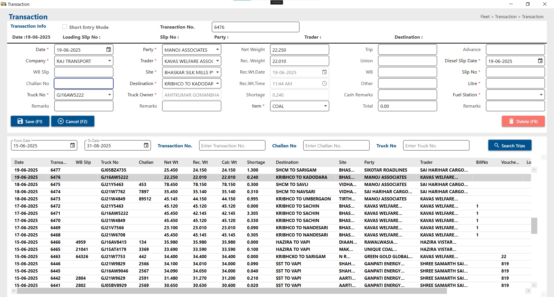 Fleet Software