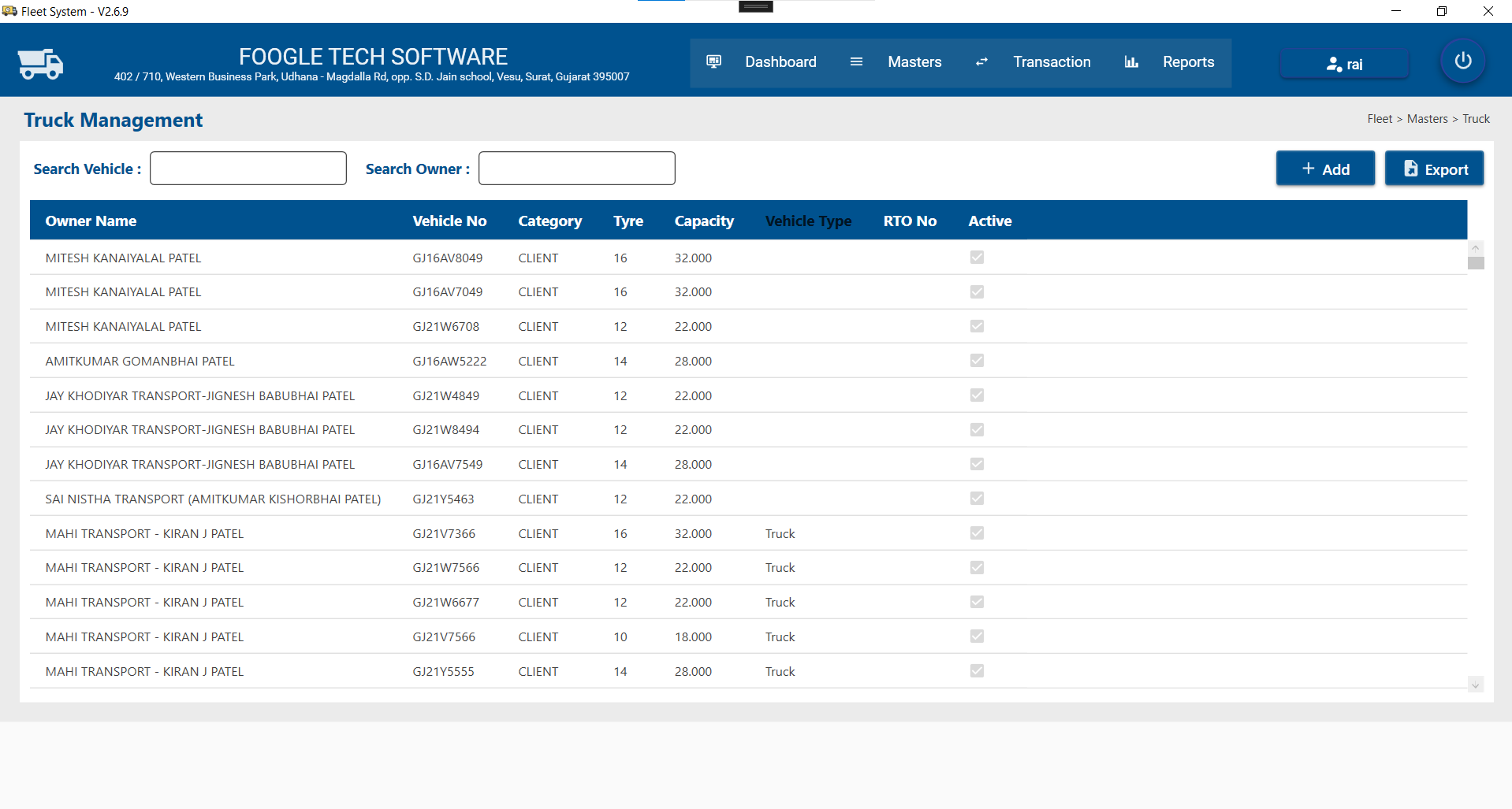 Fleet Management Software